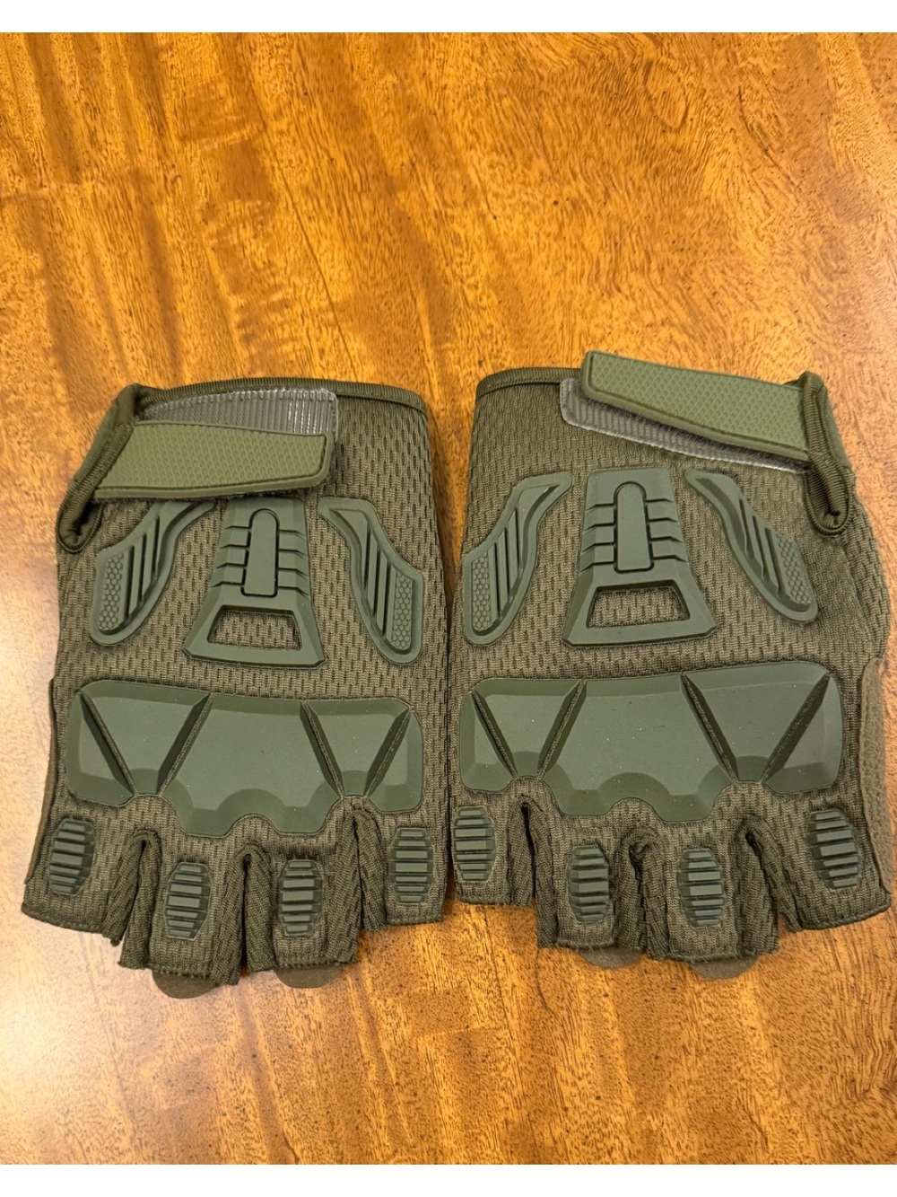 New Fingerless Outdoor Tactical Gloves - Olive Green Medium